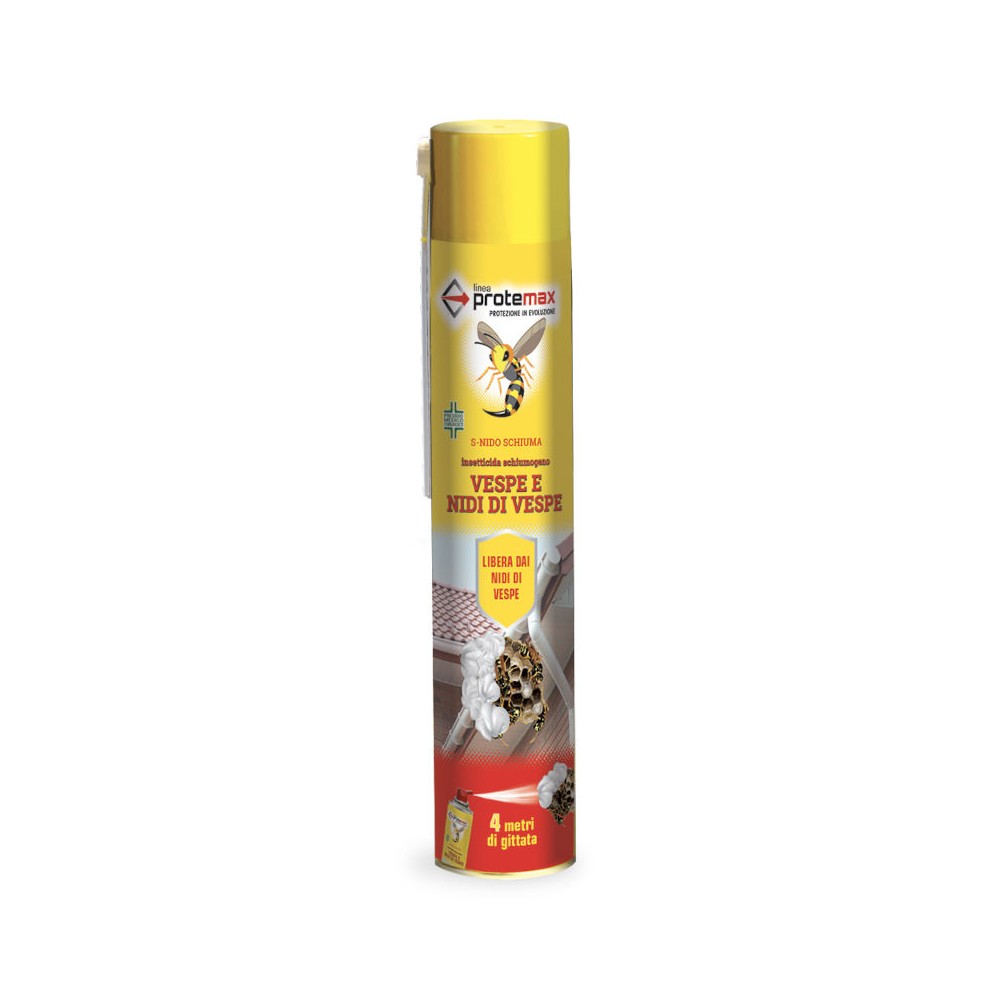 INSETTICIDA S-NIDO SCHIUMOGENO VESPE E NIDI  SCHIUMA SPRAY 750 ML PROTEMAX