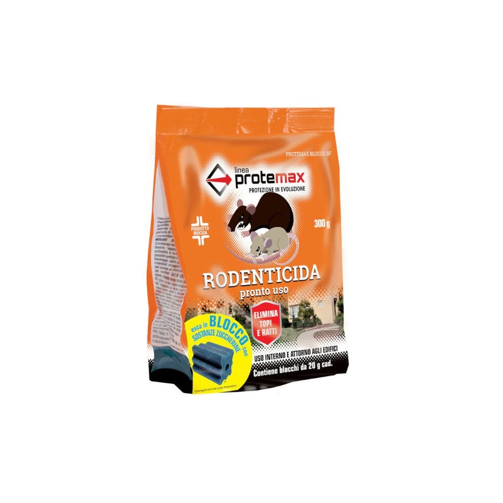 RODENTICIDA BLOCK BF BLOCCHI DA GR 20 PROTEMAX