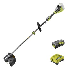 DECESPUGLIATORE BATTERIA RY36ELTX33A-140 COMPLETO DI 1 BATTERIA E CARICATORE + BATTERIA BPL36400D 36V LITIO 4 AH RYOBI