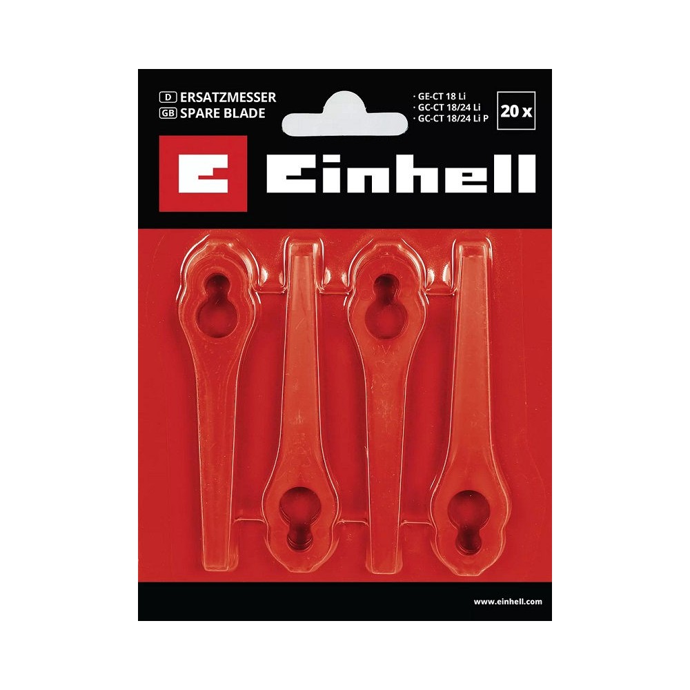 RICAMBIO COLTELLI X DECESPUGLIATORE TAGLIABORDI A BATTERIA GE-CT 18LI CM EINHELL
