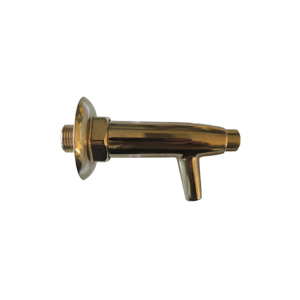 RUBINETTO A MURO PULSANTE OTTONE Ø 1/2"