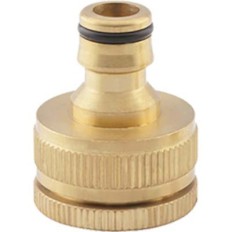 PRESA A RUBINETTO OTTONE + INNESTO RAPIDO STARS 1/2-3/4F