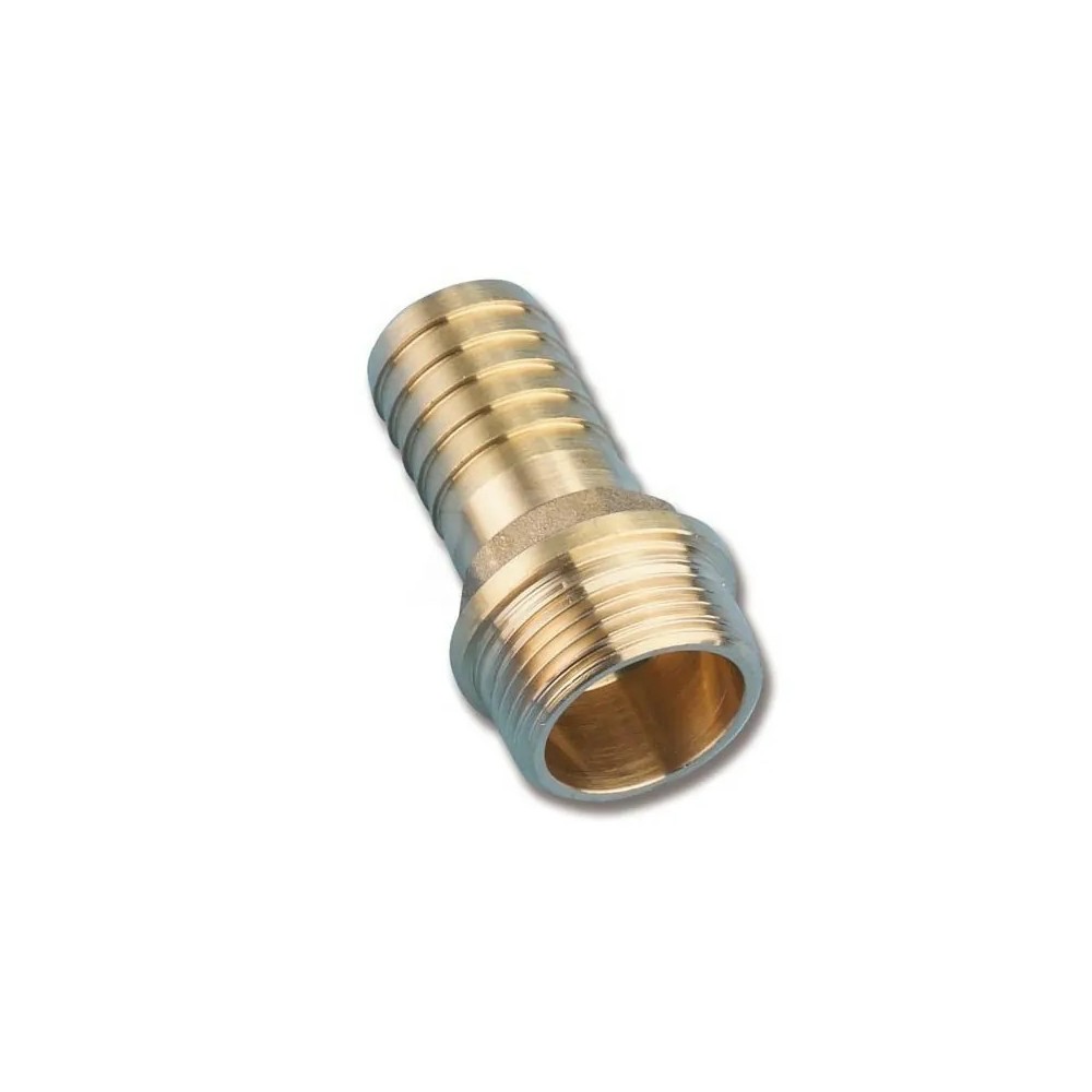 RACCORDO OTTONE MASCHIO FILETTATO PORTAGOMMA