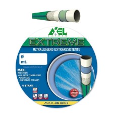 TUBO PLASTICA 15 MT + PISTOLA + 2 RACCORDI PORTAGOMMA + RACCORDO PRESA ACQUA RUBINETTO