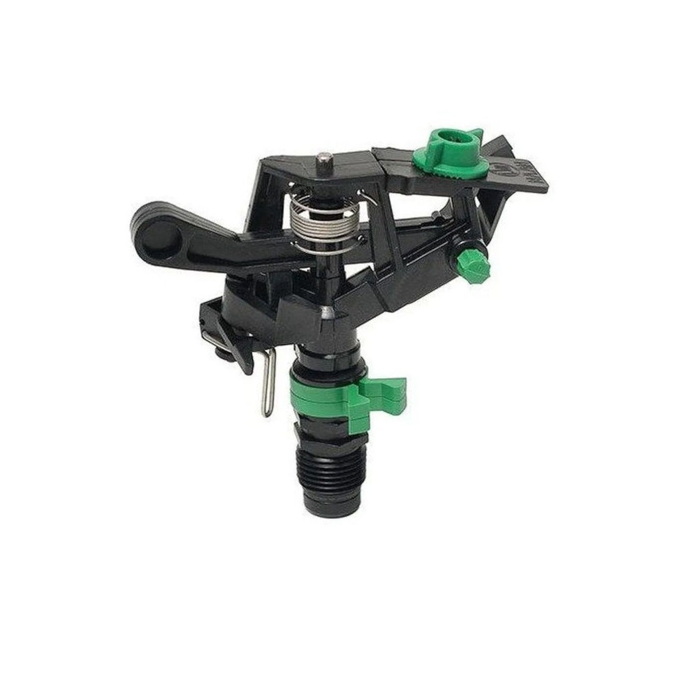 IRRIGATORE PLASTICA NERO MASCHIO 1/2"