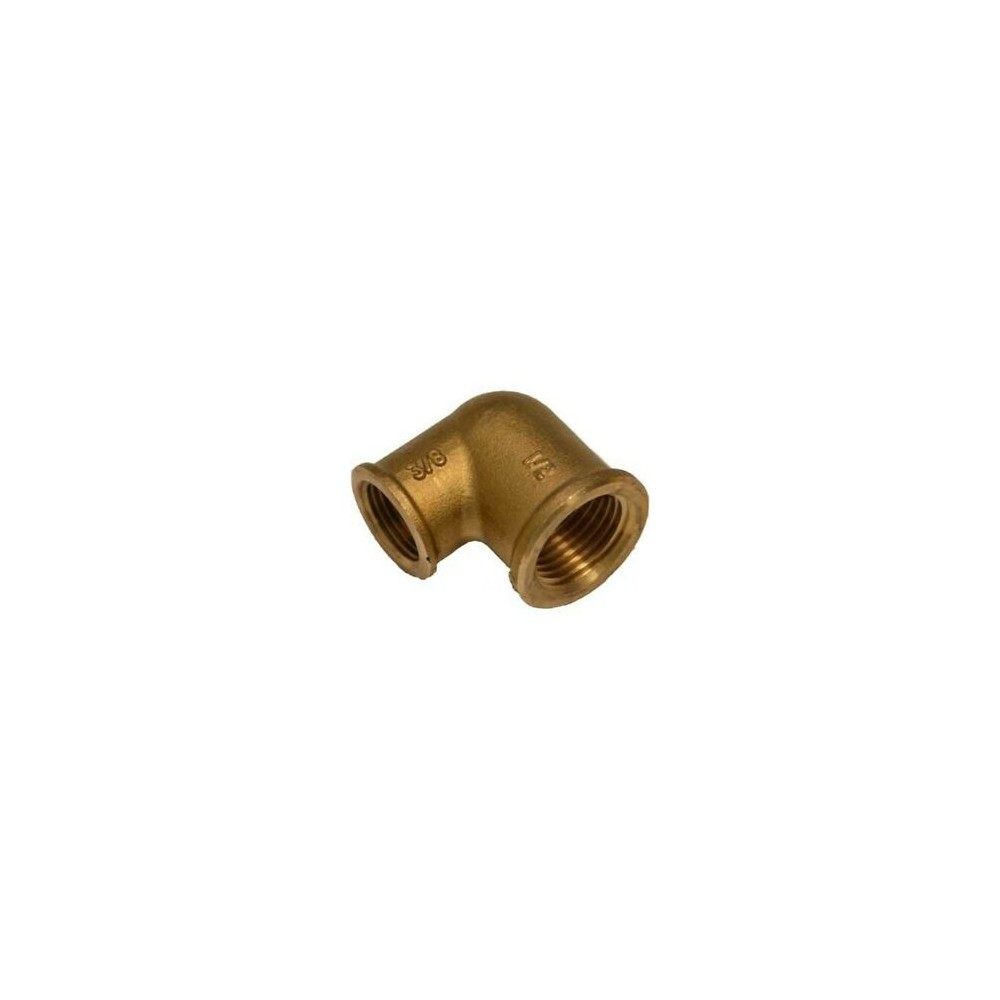 GOMITO 90° OTTONE RIDOTTO FEMMINA FEMMINA