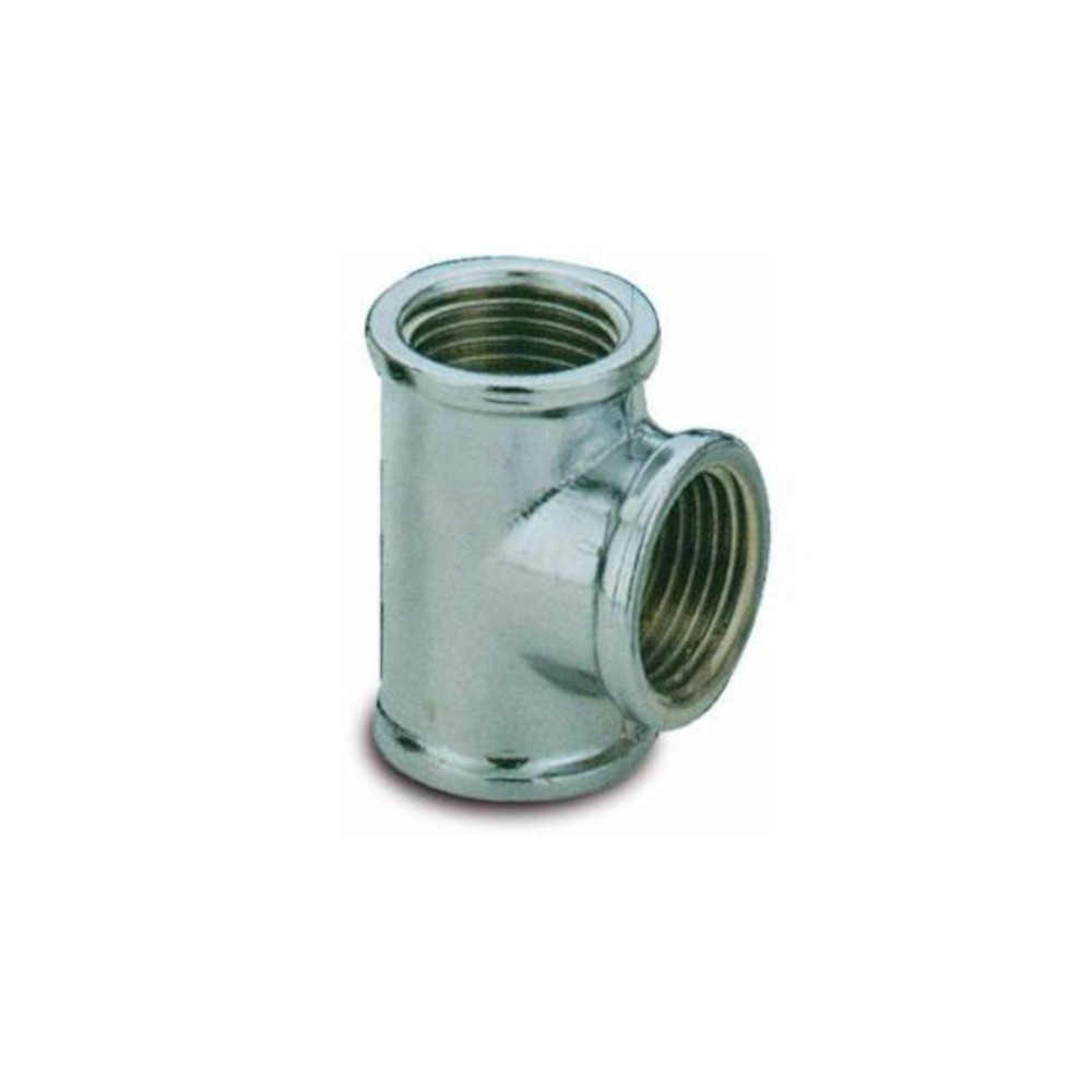 TEE OTTONE CROMATO Ø 1/2"