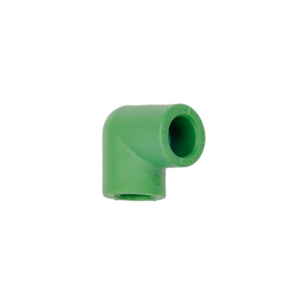 RACCORDO POLIPROPILENE GOMITO 90° FEMMINA FEMMINA Ø 20 X 20 MM
