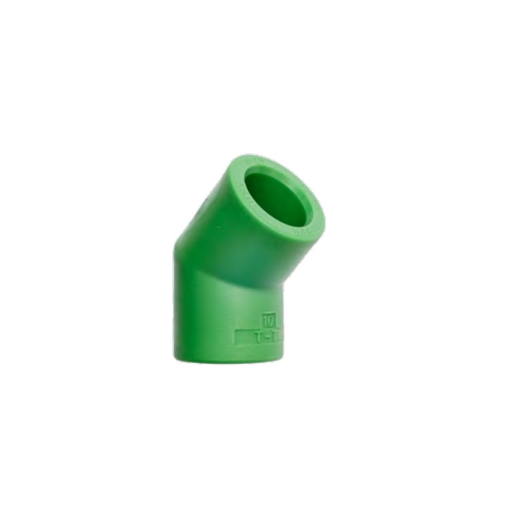 RACCORDO POLIPROPILENE GOMITO 45° FEMMINA FEMMINA Ø 20 X 20 MM