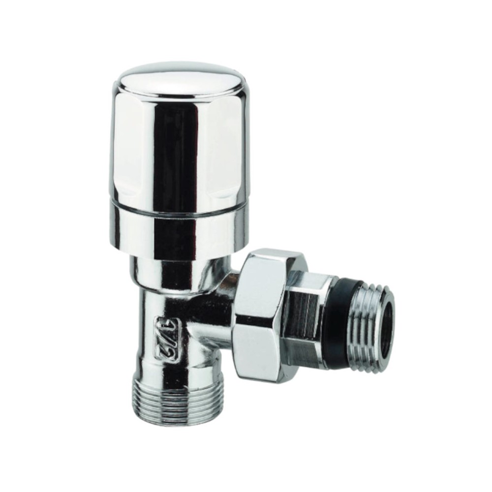 VALVOLA SQUADRO CROMO X TUBO RAME MULTISTRATO Ø 1/2"