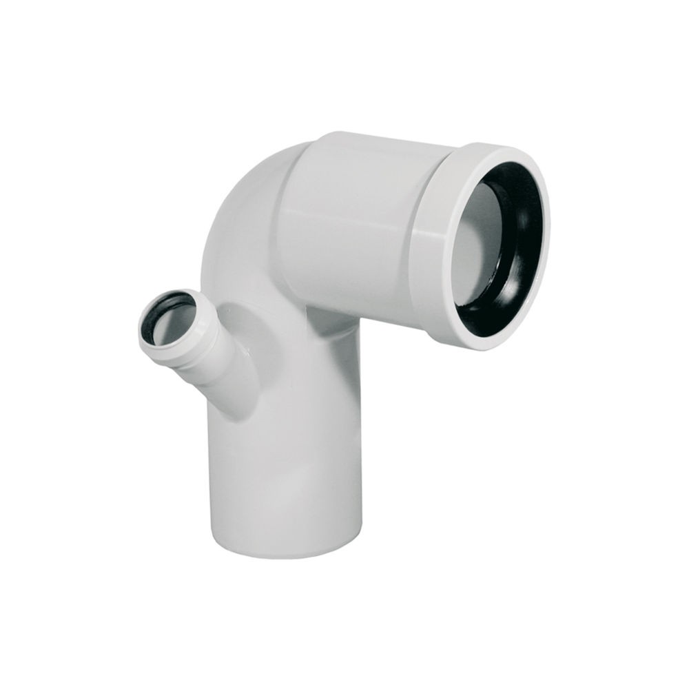 CURVA WC INNESTO IN POLIPROPILENE ALTA DA 110 ATTACCO 40 SX CON GUARNIZIONE