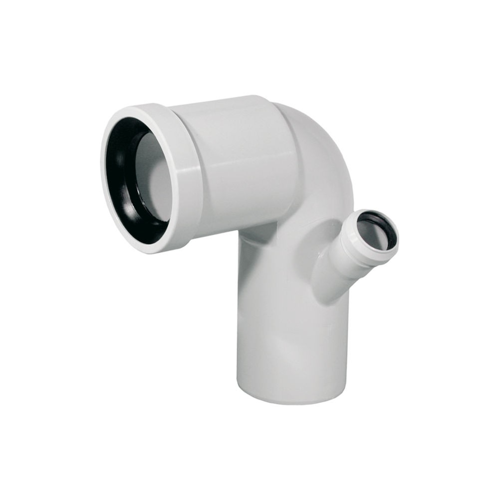CURVA WC INNESTO IN POLIPROPILENE ALTA DA 110 ATTACCO 50 DX CON GUARNIZIONE