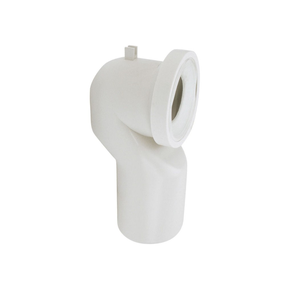 CURVA TECNICA CON GUARNIZIONE A "S" X TRASFORMAZIONE SCARICO WC PARETE A PAVIMENTO A INCOLLAGGIO Ø