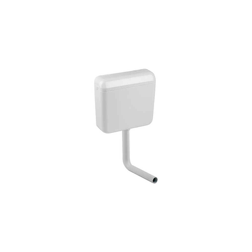 CASSETTA A ZAINO WC SCARICO DOPPIO COMPLETA DI BATTERIA BIANCO