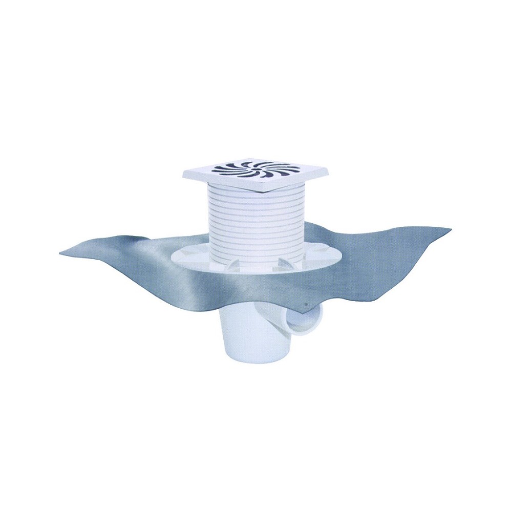 SIFONE DOCCIA PVC MURATURA CON TELO