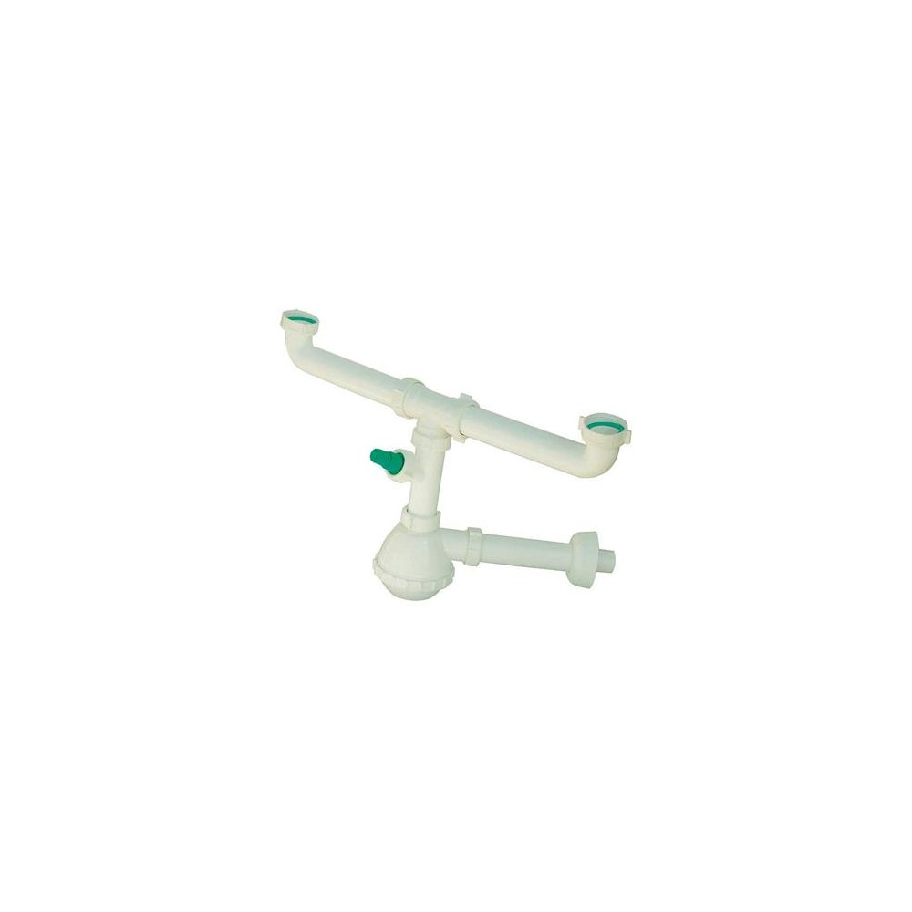 SIFONE X LAVELLO PVC SENZA PILETTE 2 VIE Ø