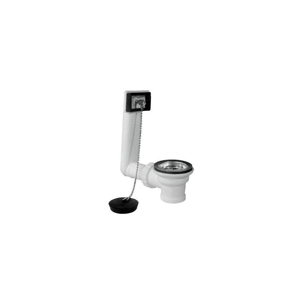 PILETTA PVC LAVELLO CON TROPPO PIENO Ø 1"1/2