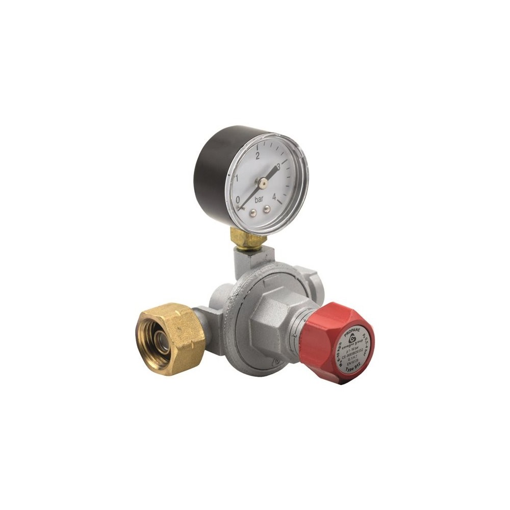 RIDUTTORE GAS ALTA PRESSIONE CON MANIGLIA GPL 10 KG