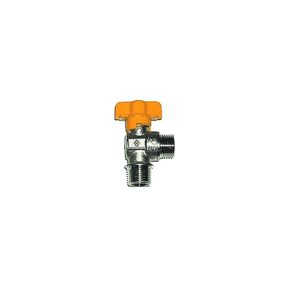 RUBINETTO GAS SQUADRO SFERA FILETTATO MASCHIO MASCHIO Ø 1/2"