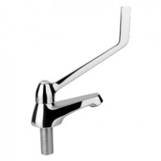 RUBINETTO COLLO CIGNO LAVABO CLINATO CROMO Ø 1/2"
