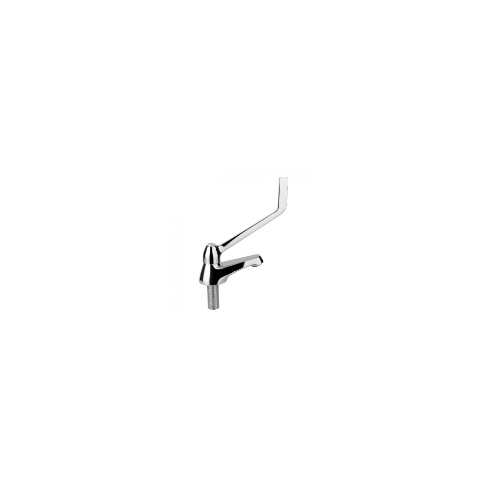 RUBINETTO COLLO CIGNO LAVABO CLINATO CROMO Ø 1/2"