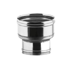 AUMENTO ACCIAIO INOX 5/10 MONOPARETE AISI 304 SILVER