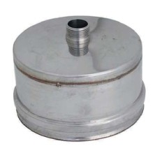TAPPO ANTICONDENSA ACCIAIO INOX 5/10 MONOPARETE AISI 304 SILVER Ø