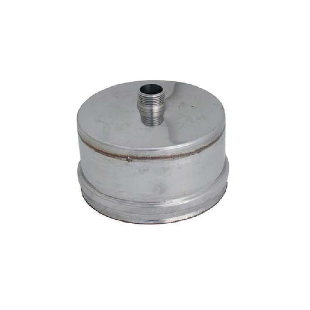 TAPPO ANTICONDENSA ACCIAIO INOX 5/10 MONOPARETE AISI 304 SILVER Ø