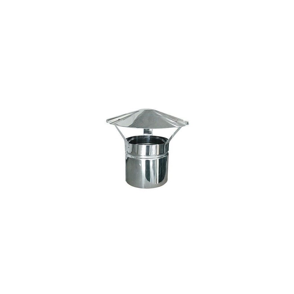 FUMAIOLO CINESE ACCIAIO INOX 5/10 MONOPARETE AISI 304 SILVER Ø