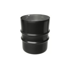 MANICOTTO MM ACCIAIO INOX VERNICIATO NERO MONOPARETE 5/10 MM  80