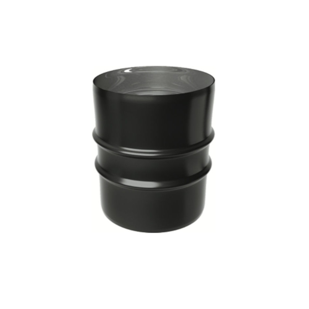 MANICOTTO MM ACCIAIO INOX VERNICIATO NERO MONOPARETE 5/10 MM  80