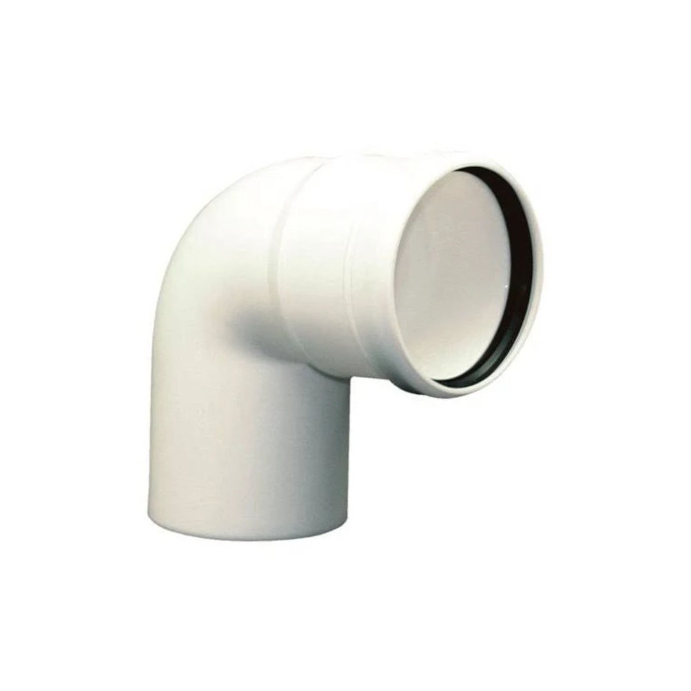 CURVA 90° SCARICO FUMI IN POLIPROPILENE MF