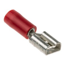 FASTON ISOLATI ROSSI FEMMINA 10 PEZZI