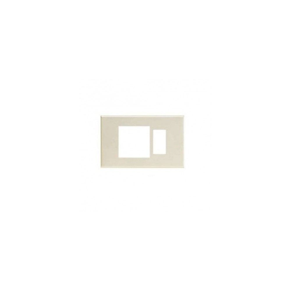 PLACCA PLASTICA AVORIO A SCATTO 1 POSTO MAGIC 1 POSTO PLURISTANDARD