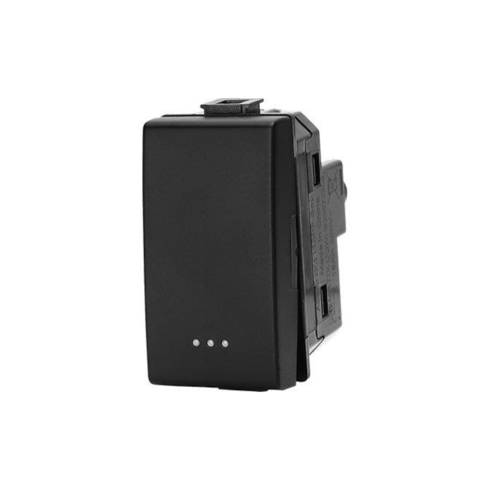 INTERRUTTORE UNIPOLARE COMMERCIALE TIPO MATIX 16A 250V NERO