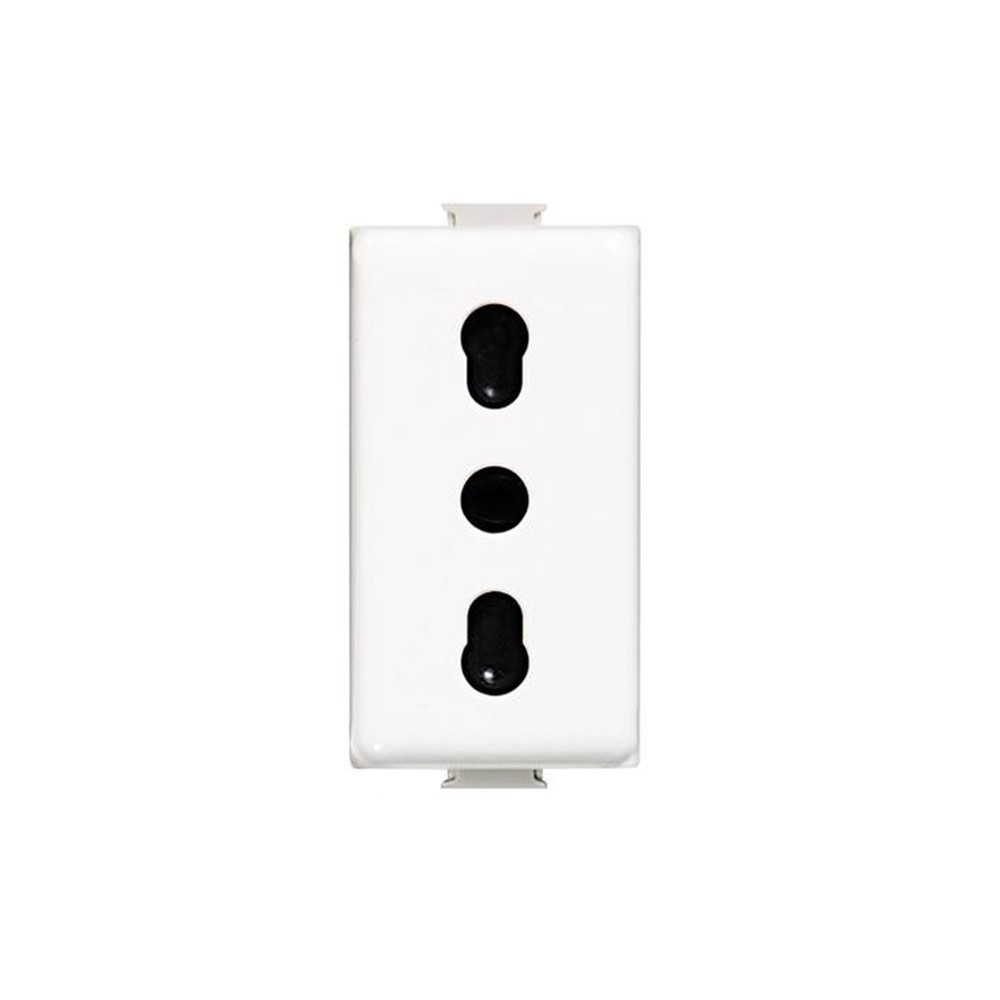 PRESA COMMERCIALE TIPO MATIX 10/16A 250V BIANCO