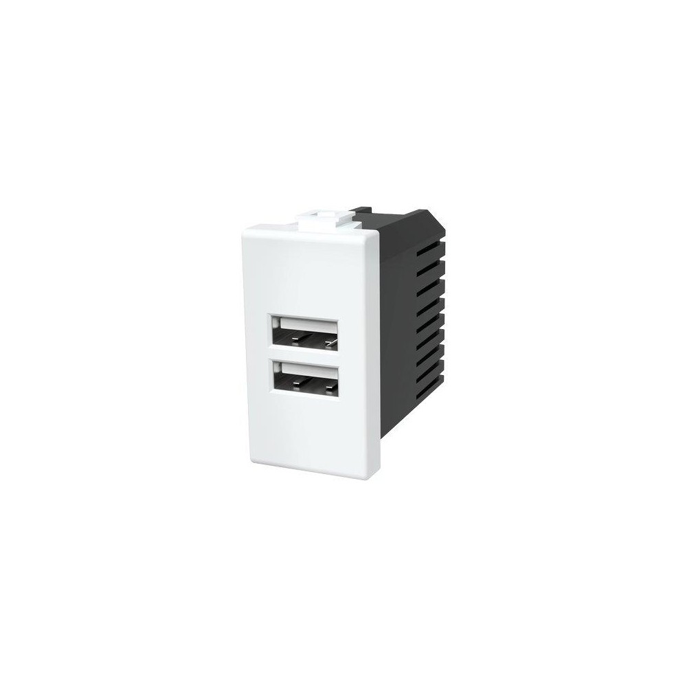 PRESA USB COMMERCIALE TIPO MATIX BIANCO 2 PRESE USB VOLT 5 A 2.4