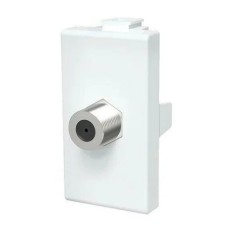 PRESA CONNETTORE COMMERCIALE TIPO MATIX TV SAT DIRETTO BIANCO