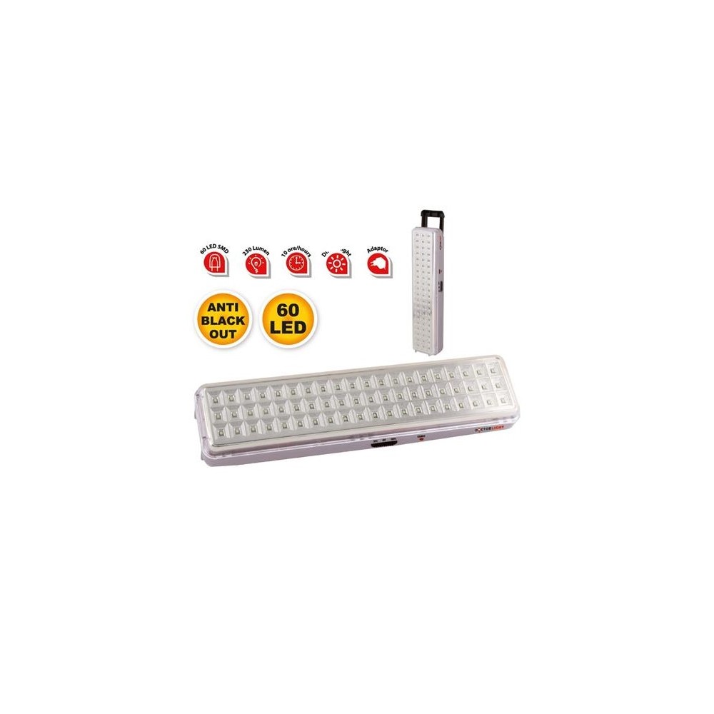 LAMPADA EMERGENZA RICARICABILE LED