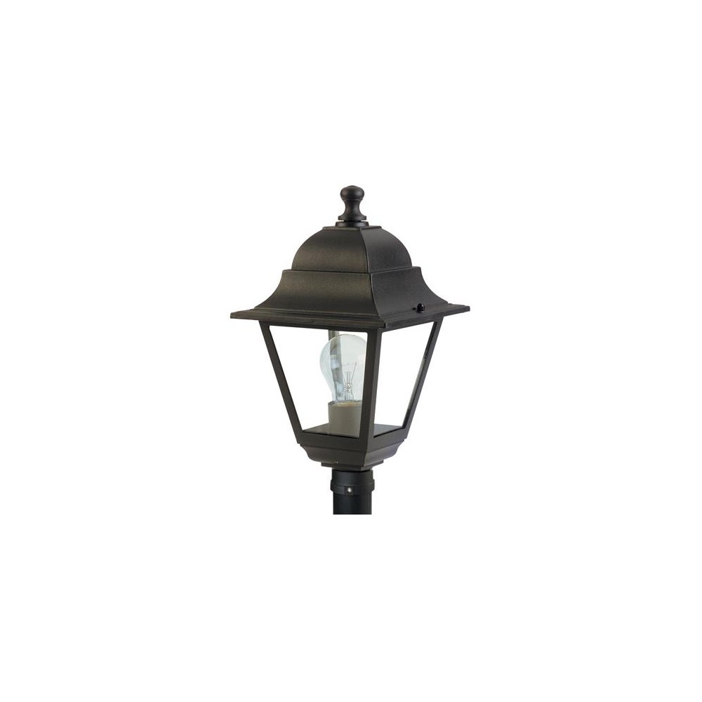 LAMPIONE A LANTERNA GIARDINO OLD A TERRA X PALO NERO Ø 60 MM