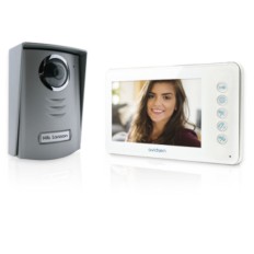 VIDEOCITOFONO KIT 2 FILI COLORE BIANCO DIMENSIONI 4.3"