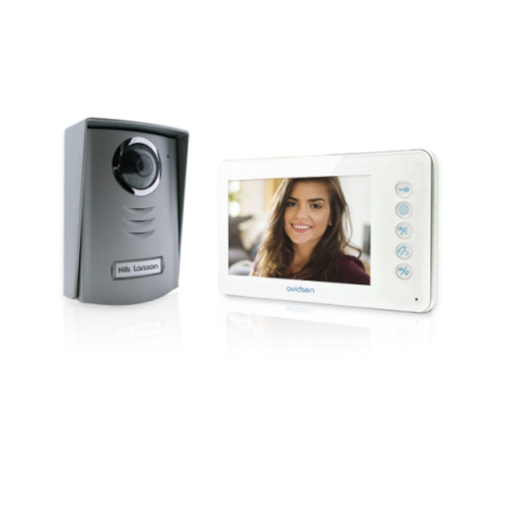 VIDEOCITOFONO KIT 2 FILI COLORE BIANCO DIMENSIONI 4.3"