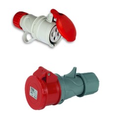PRESA VOLANTE INDUSTRIALE CEE IP44 ROSSA