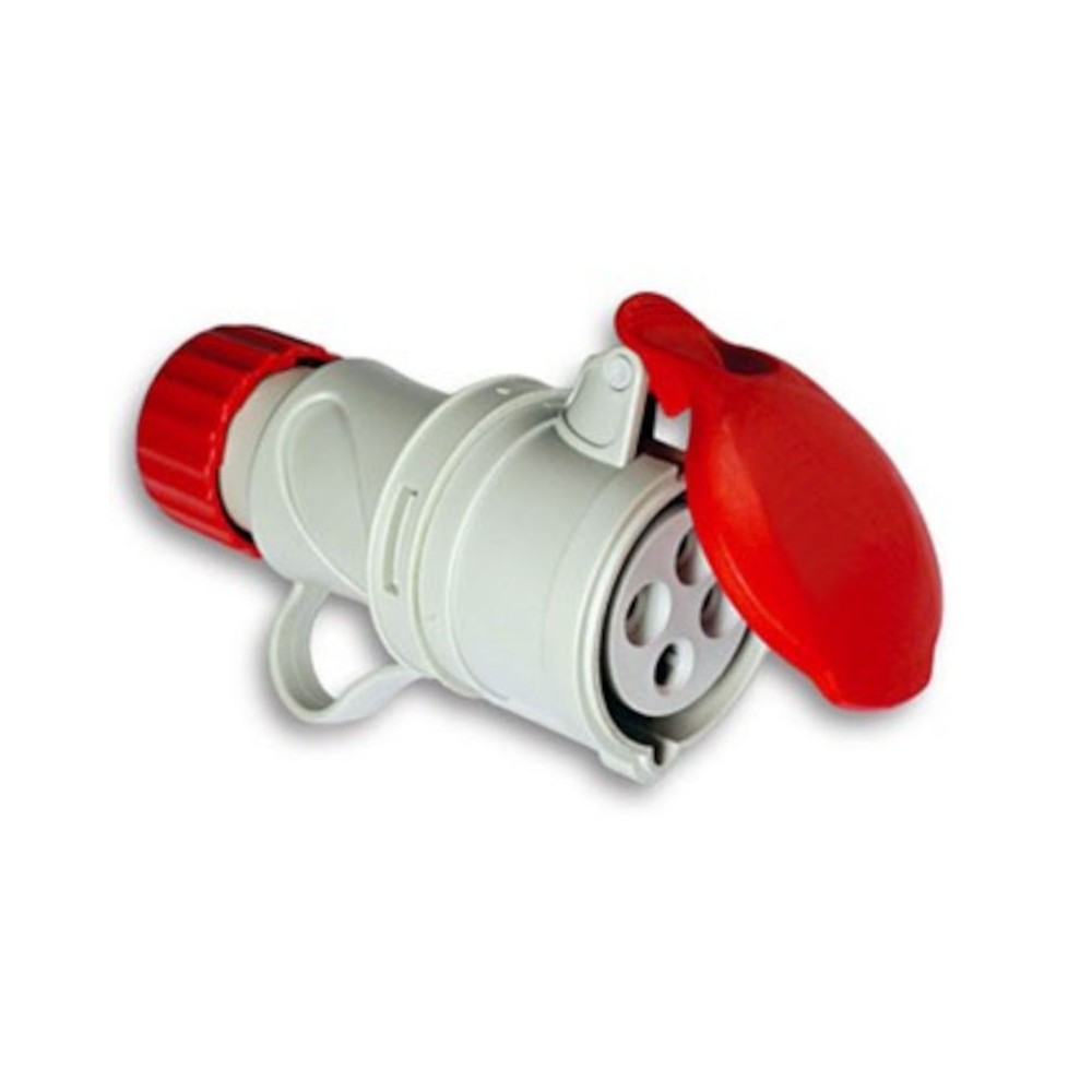 PRESA VOLANTE INDUSTRIALE CEE IP44 ROSSA