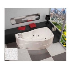 VASCA VENERE CM 170X70/90 ASIMMETRICA FINITURA CROMO PANNELLO FRONTALE