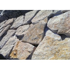 PIETRA TRANI SCORZETTA ANTICATA GIALLO MURGIA RETROSEGATA CM 2