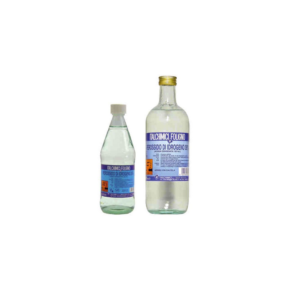 ACQUA OSSIGENATA 130 VOLUMI PEROSSIDO DI IDROGENO 35% ML 500 ITALCHIMICI