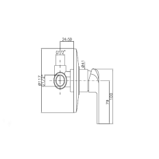 MISCELATORE C100 DOCCIA INCASSO CROMO FRAMO