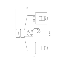 MISCELATORE C100 DOCCIA ESTERNO CROMO FRAMO