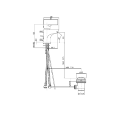 MISCELATORE A100 BIDET CROMO SCARICO 11/4 FRAMO